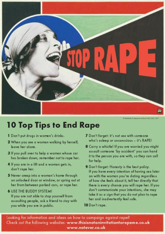10 Tips on Rape Prevention